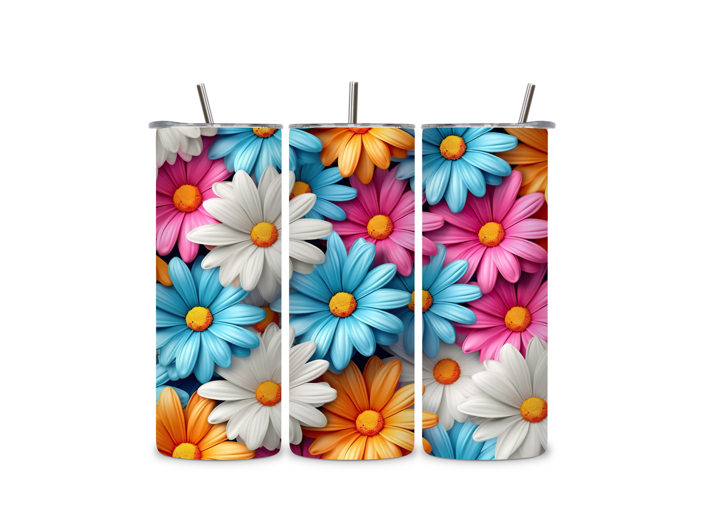 Flower Skinny Tumbler