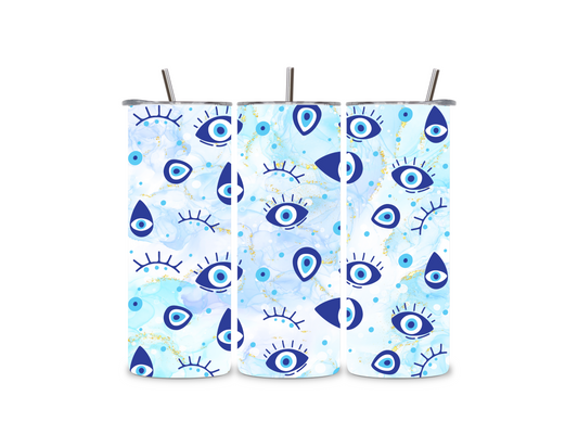Blue Eyes Skinny Tumbler