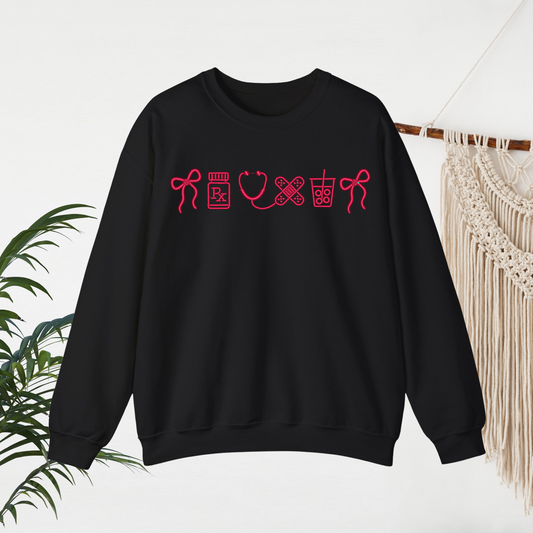 Nurse Embroidered Crewneck