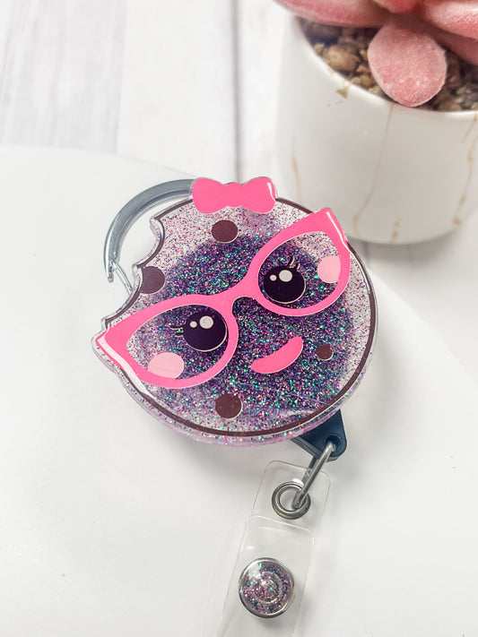 Female Cookie Retractable ID Badge Reel
