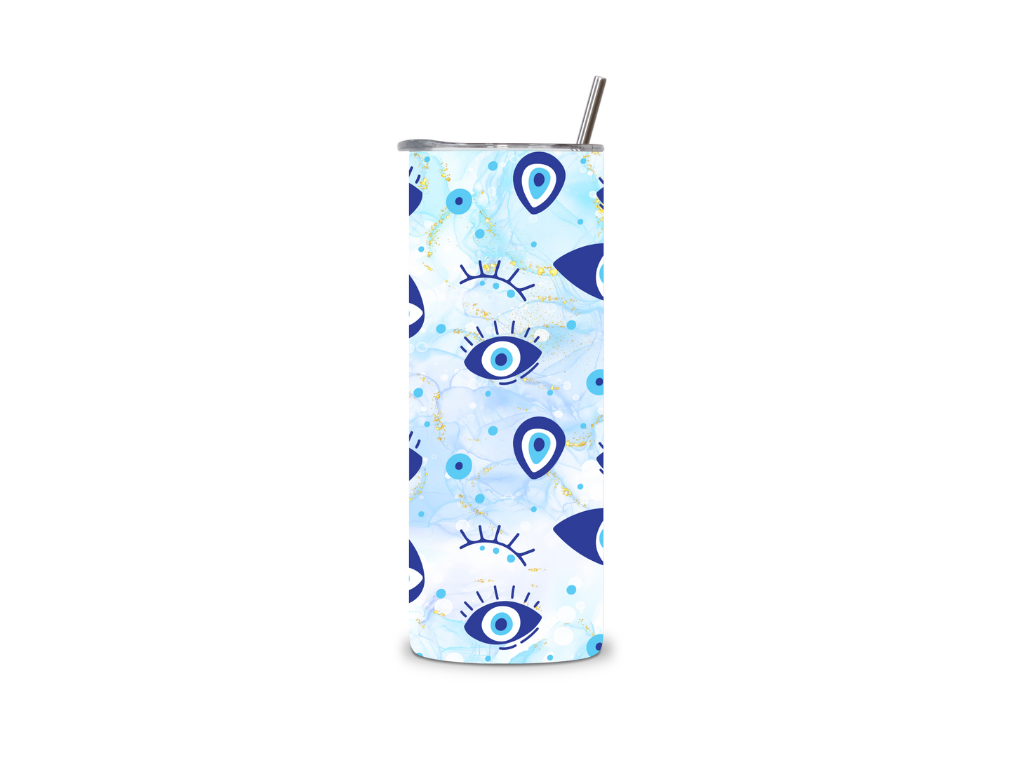 Blue Eyes Skinny Tumbler