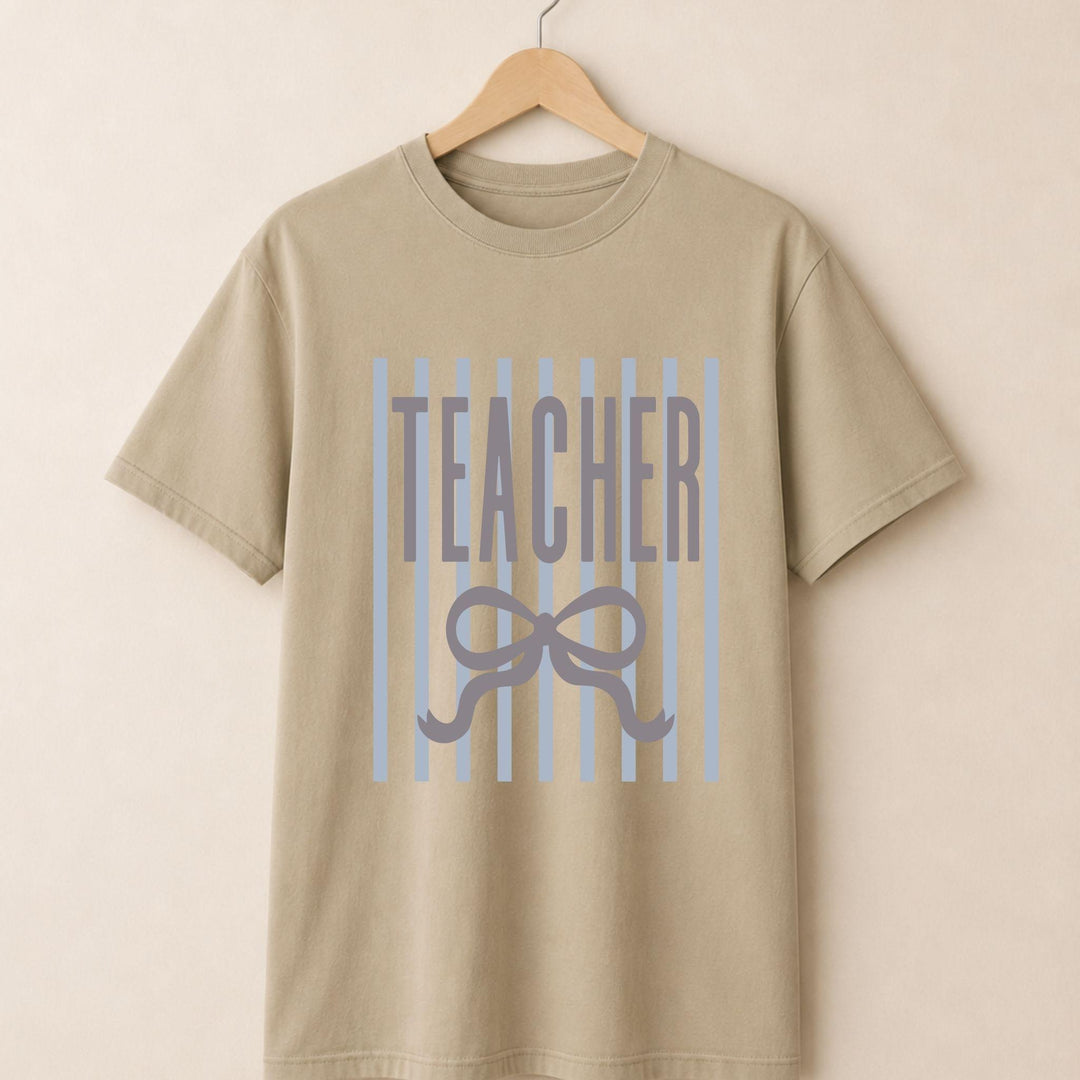 Beige t-shirt with &