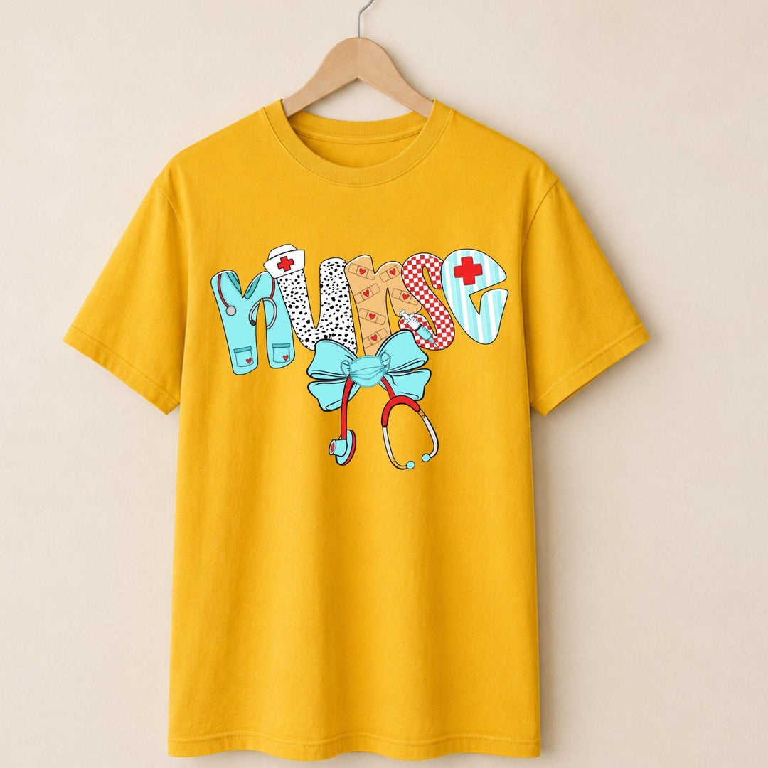 Nurse Blue Bow T-shirt