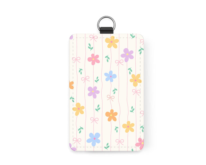 Flower Pastel ID Badge Holder