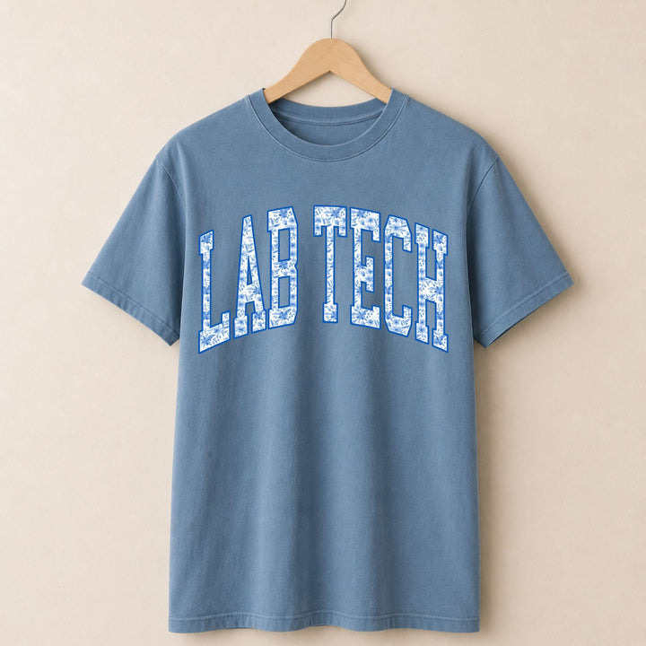 Lab Tech Blue Floral T-shirt