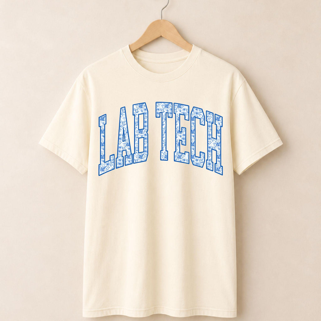 Lab Tech Blue Floral T-shirt