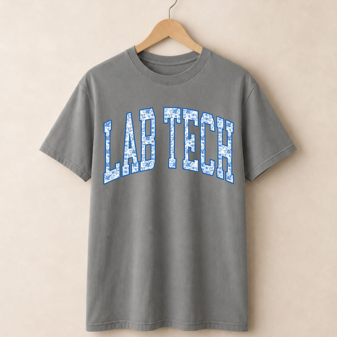 Lab Tech Blue Floral T-shirt