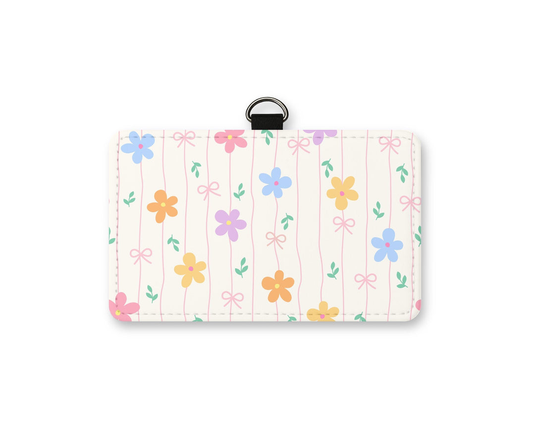 Flower Pastel ID Badge Holder