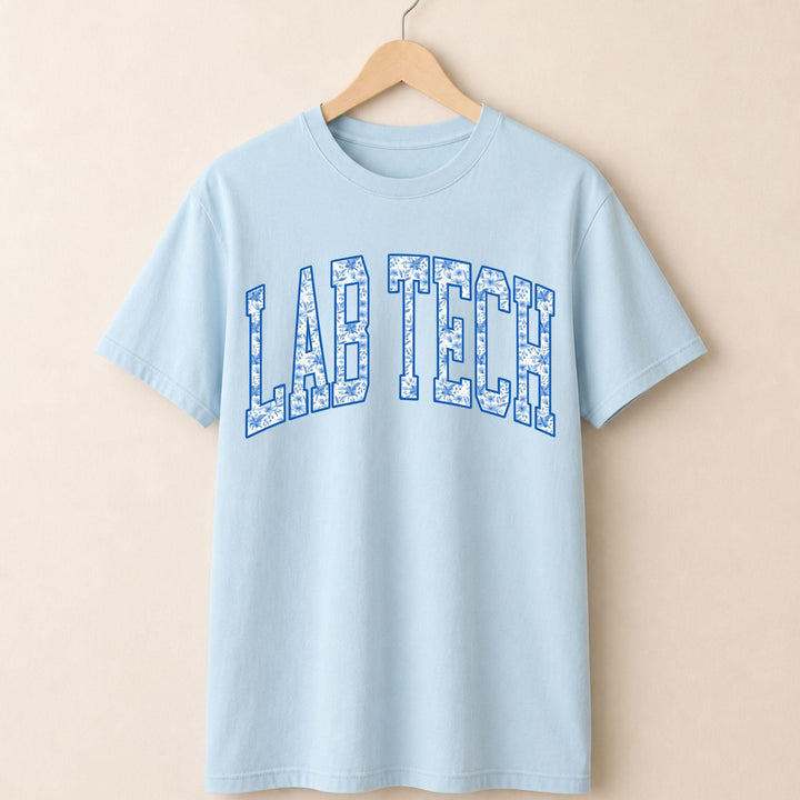 Lab Tech Blue Floral T-shirt