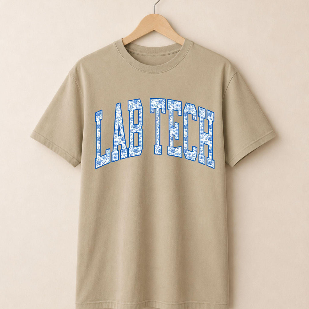 Lab Tech Blue Floral T-shirt