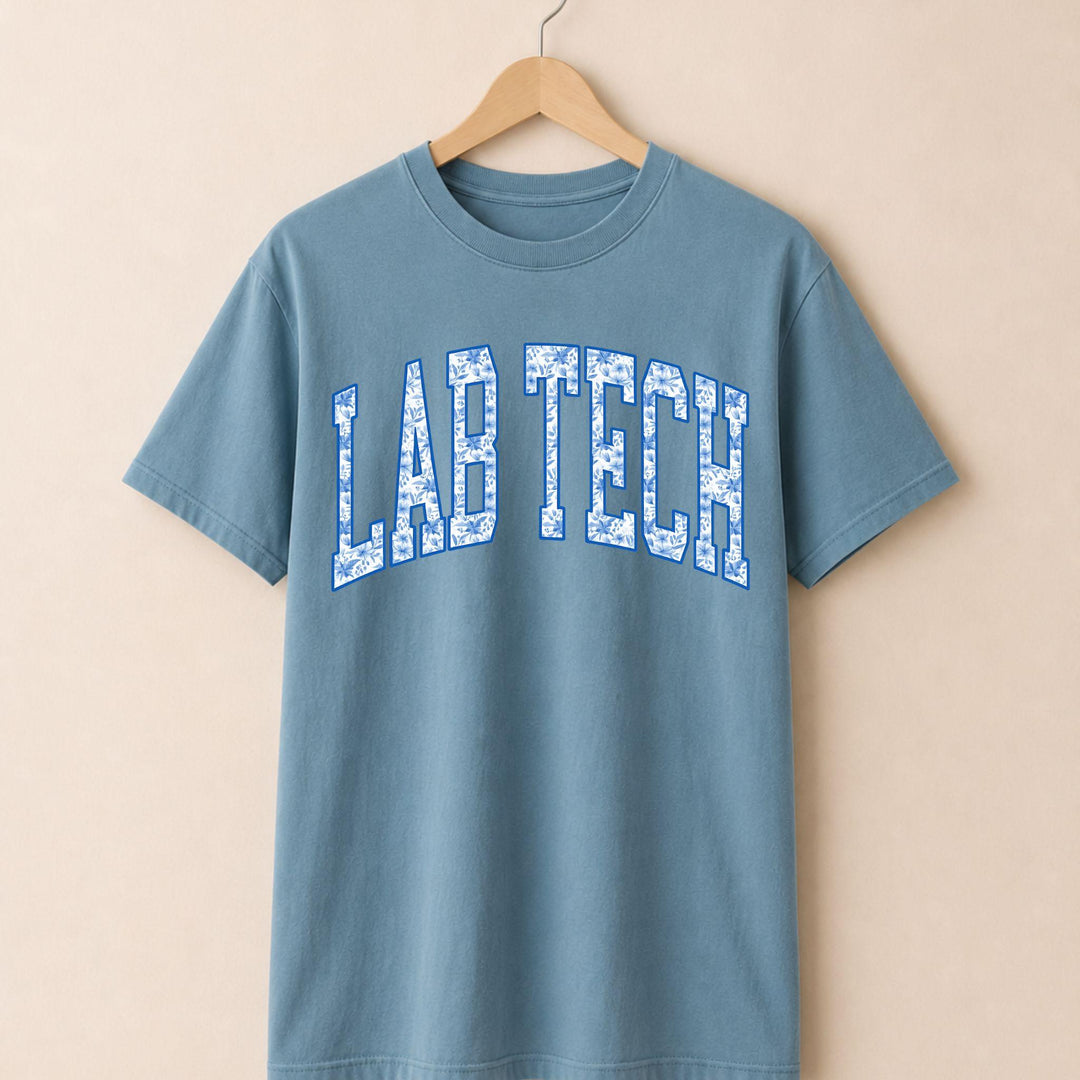 Lab Tech Blue Floral T-shirt