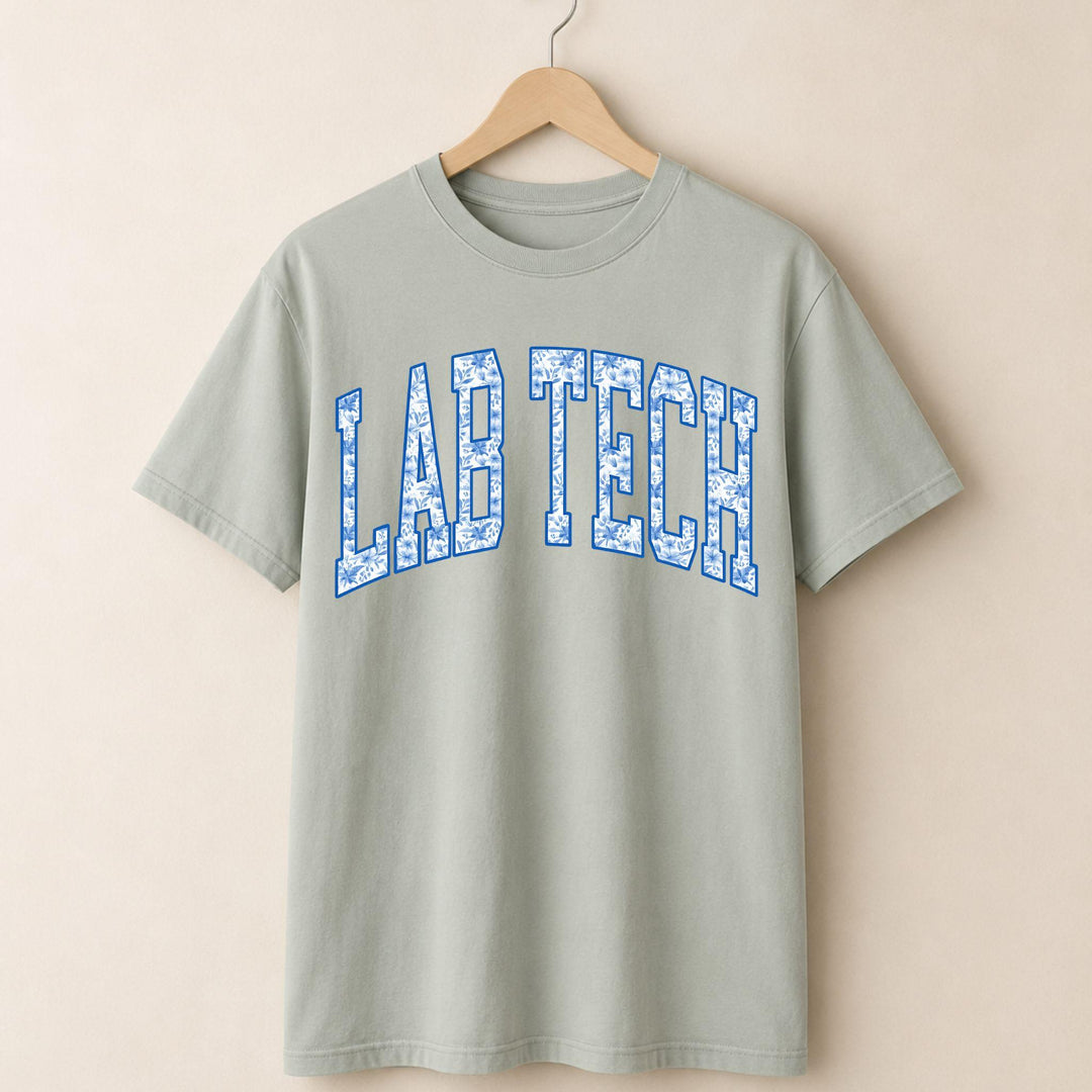 Lab Tech Blue Floral T-shirt