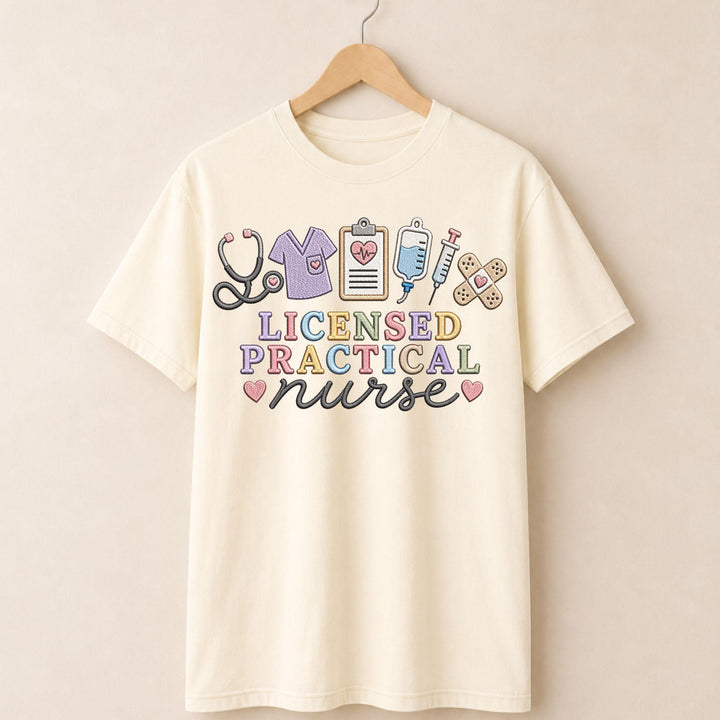 LPN Faux Embroidered T-shirt
