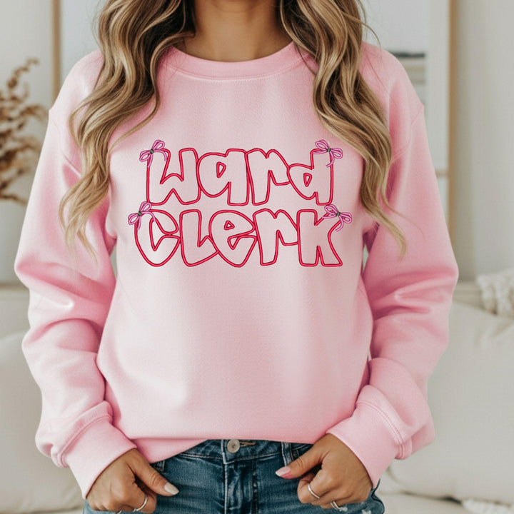 Clerk Ward Bow Embroidered Crewneck