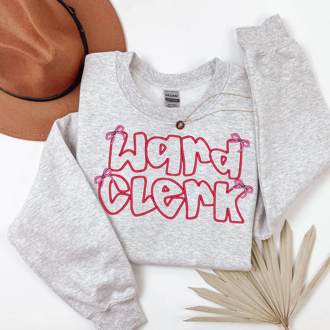 Clerk Ward Bow Embroidered Crewneck