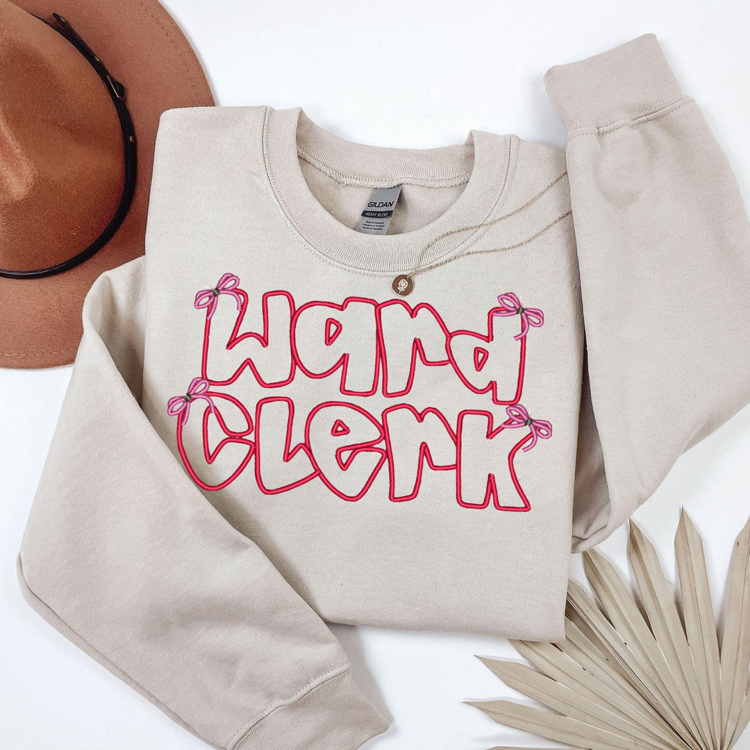 Clerk Ward Bow Embroidered Crewneck
