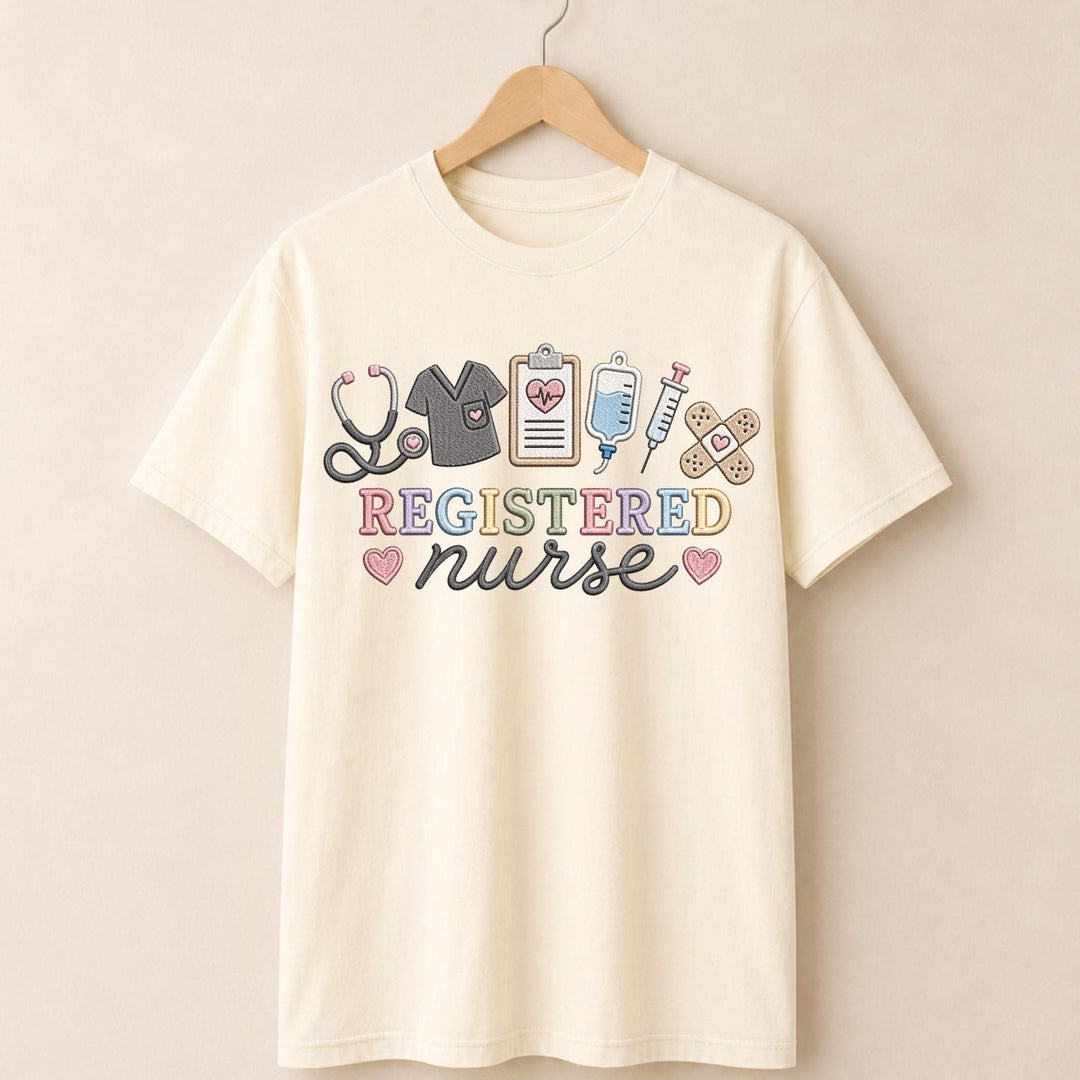 RN Faux Embroidered T-shirt