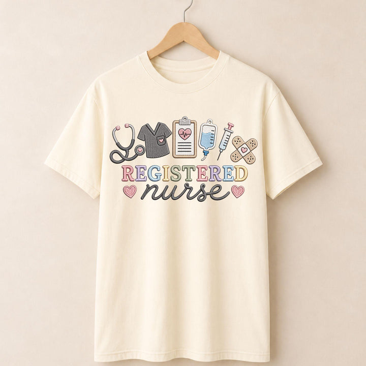 RN Faux Embroidered T-shirt