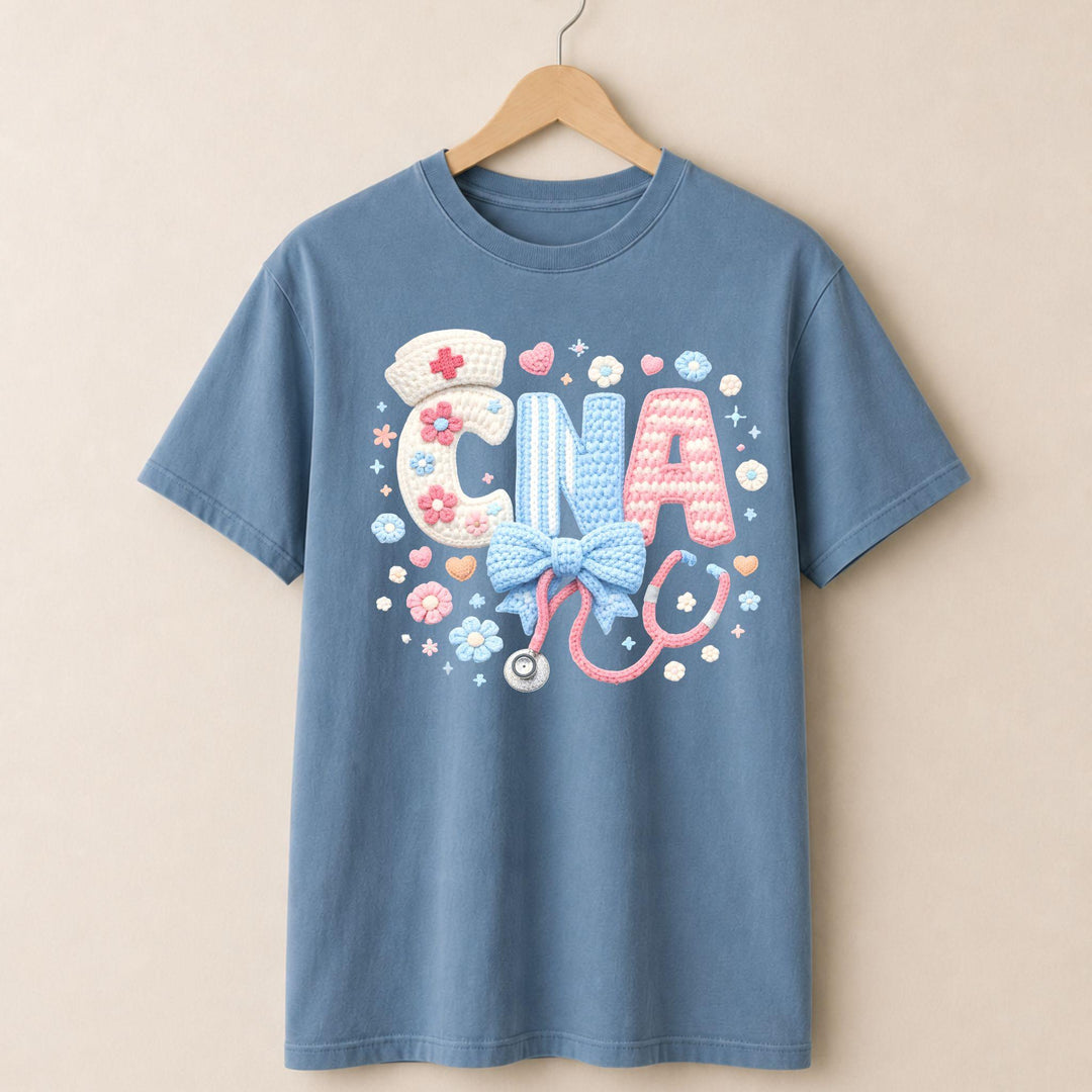 CNA Faux Embroidered T-shirt