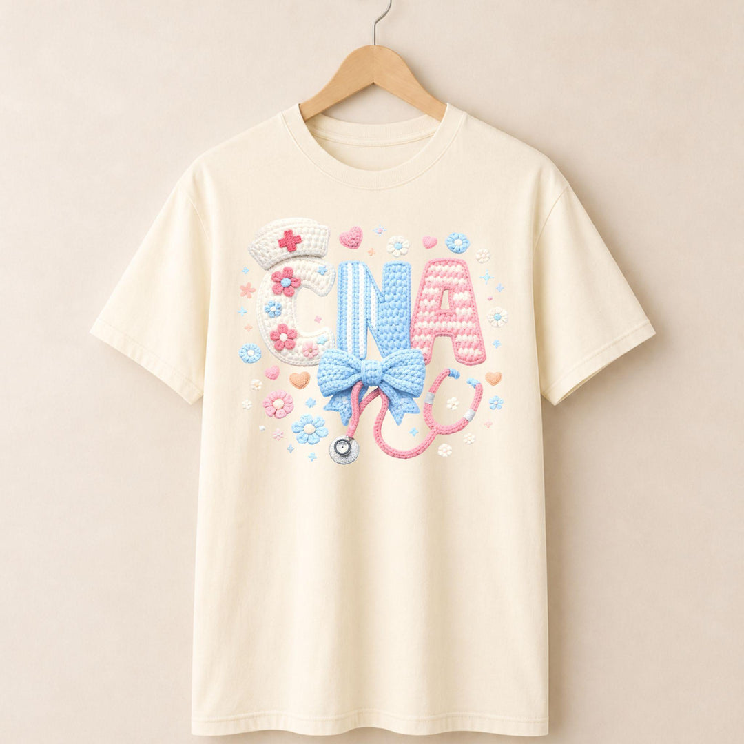 CNA Faux Embroidered T-shirt