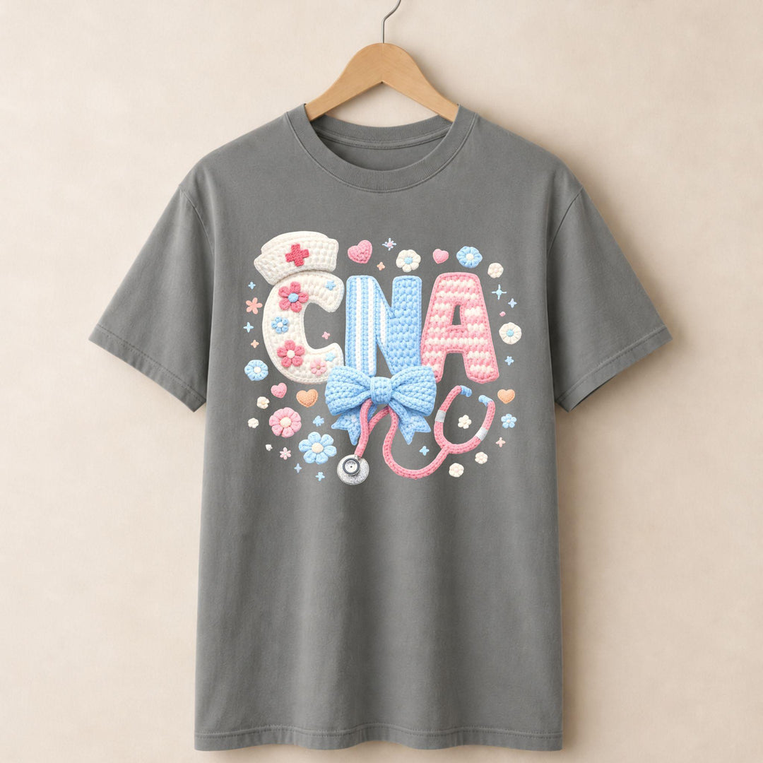 CNA Faux Embroidered T-shirt