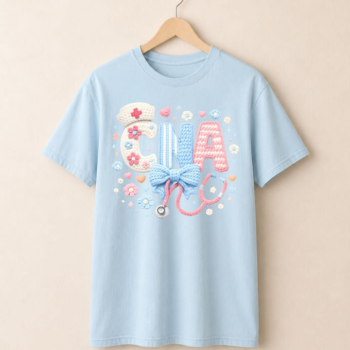 CNA Faux Embroidered T-shirt