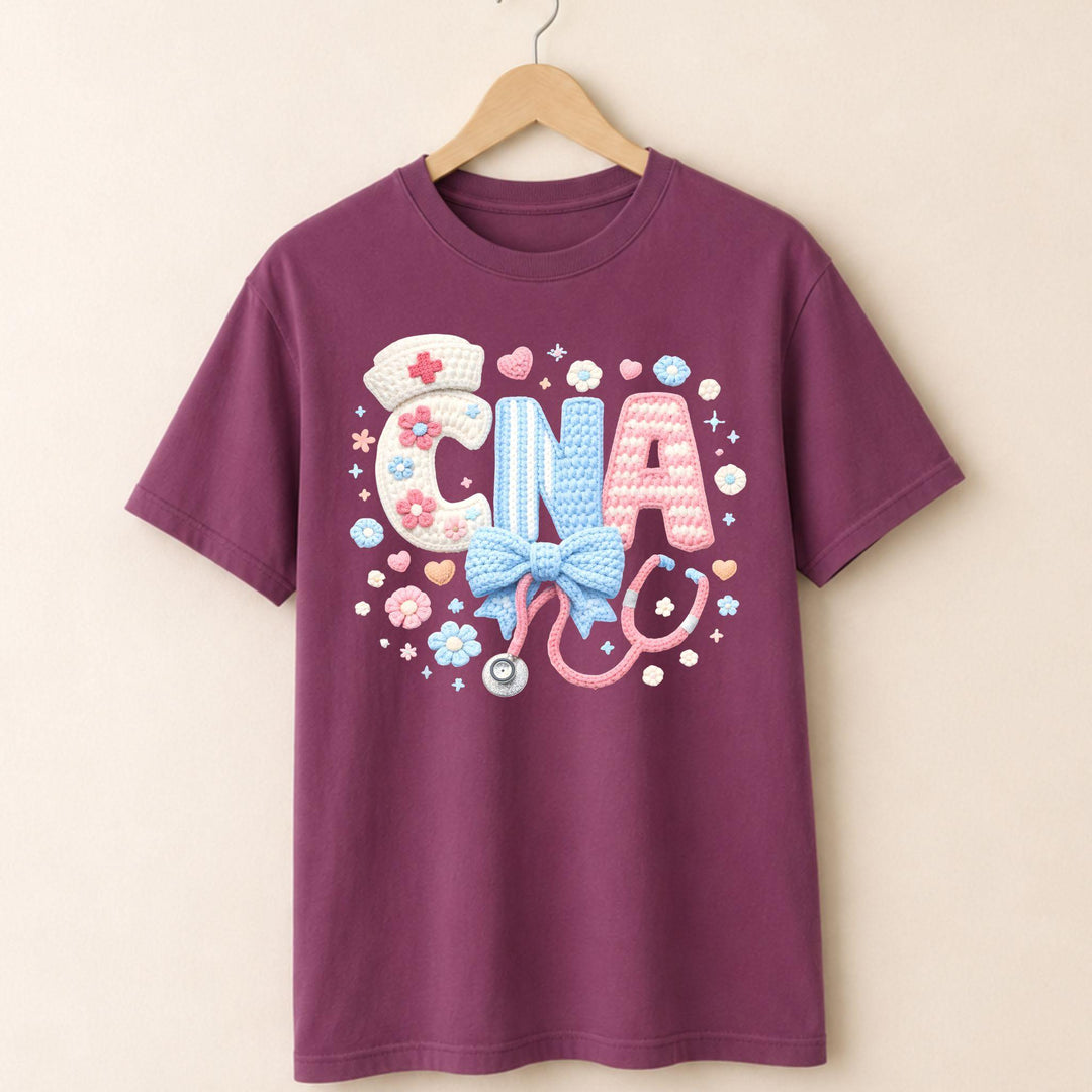 CNA Faux Embroidered T-shirt
