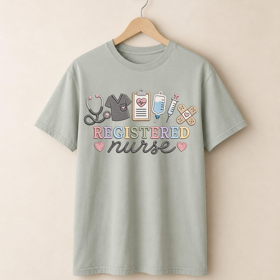 RN Faux Embroidered T-shirt