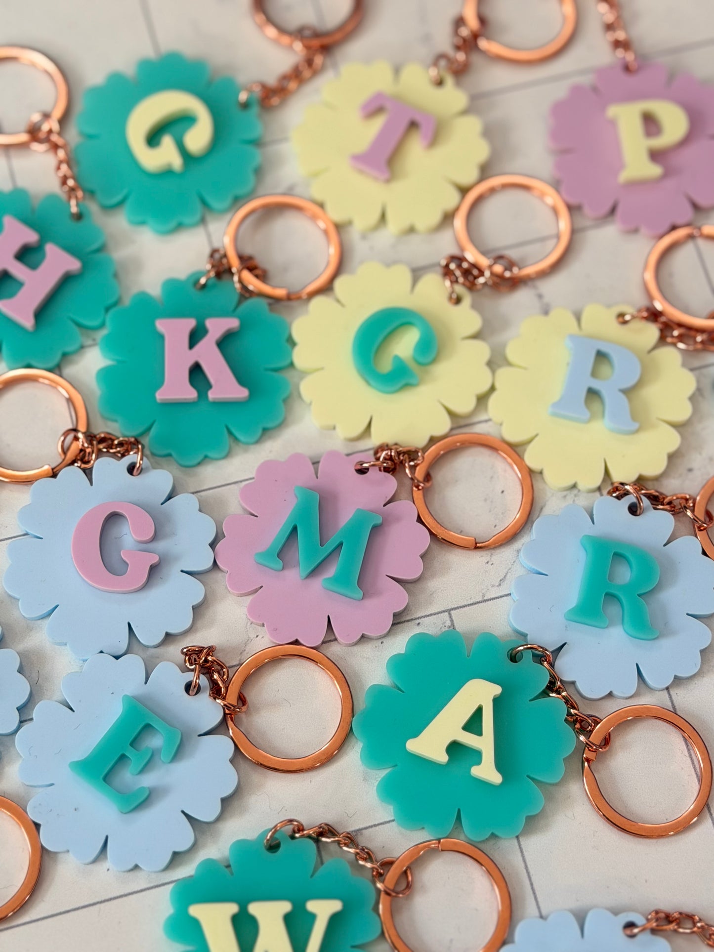 Custom Acrylic Letter Keychain