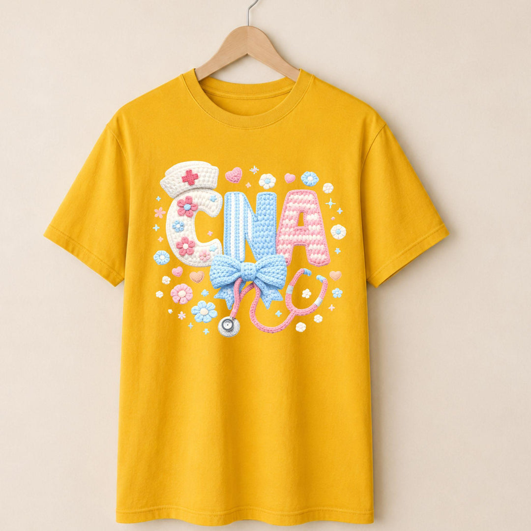 CNA Faux Embroidered T-shirt