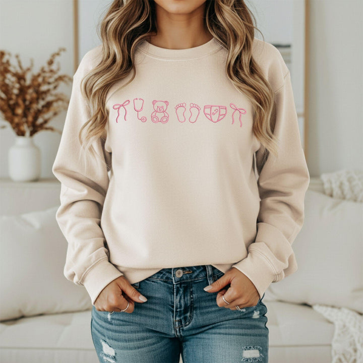 PEDs Embroidered Icon Crewneck