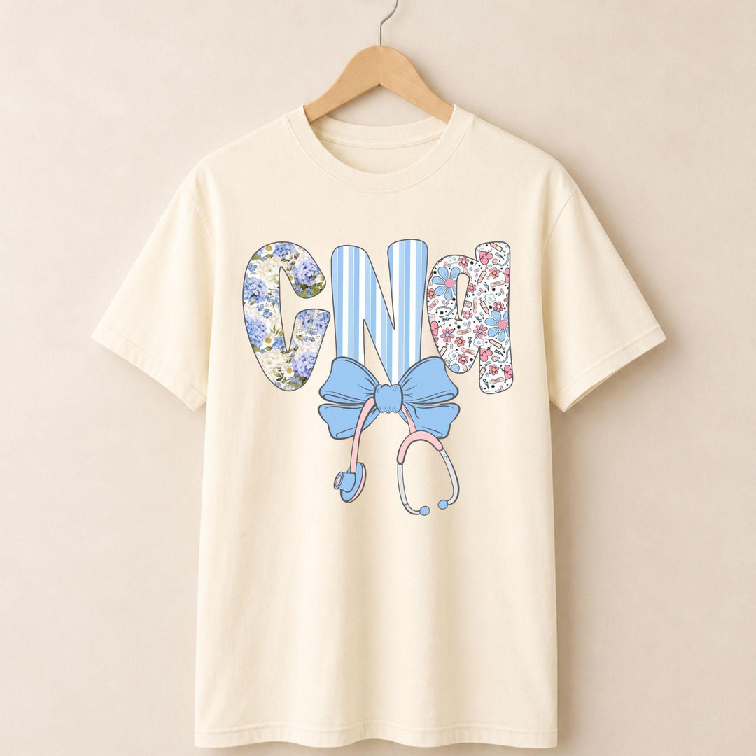 CNA Blue Bow T-shirt