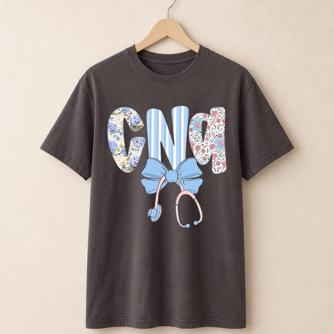 CNA Blue Bow T-shirt