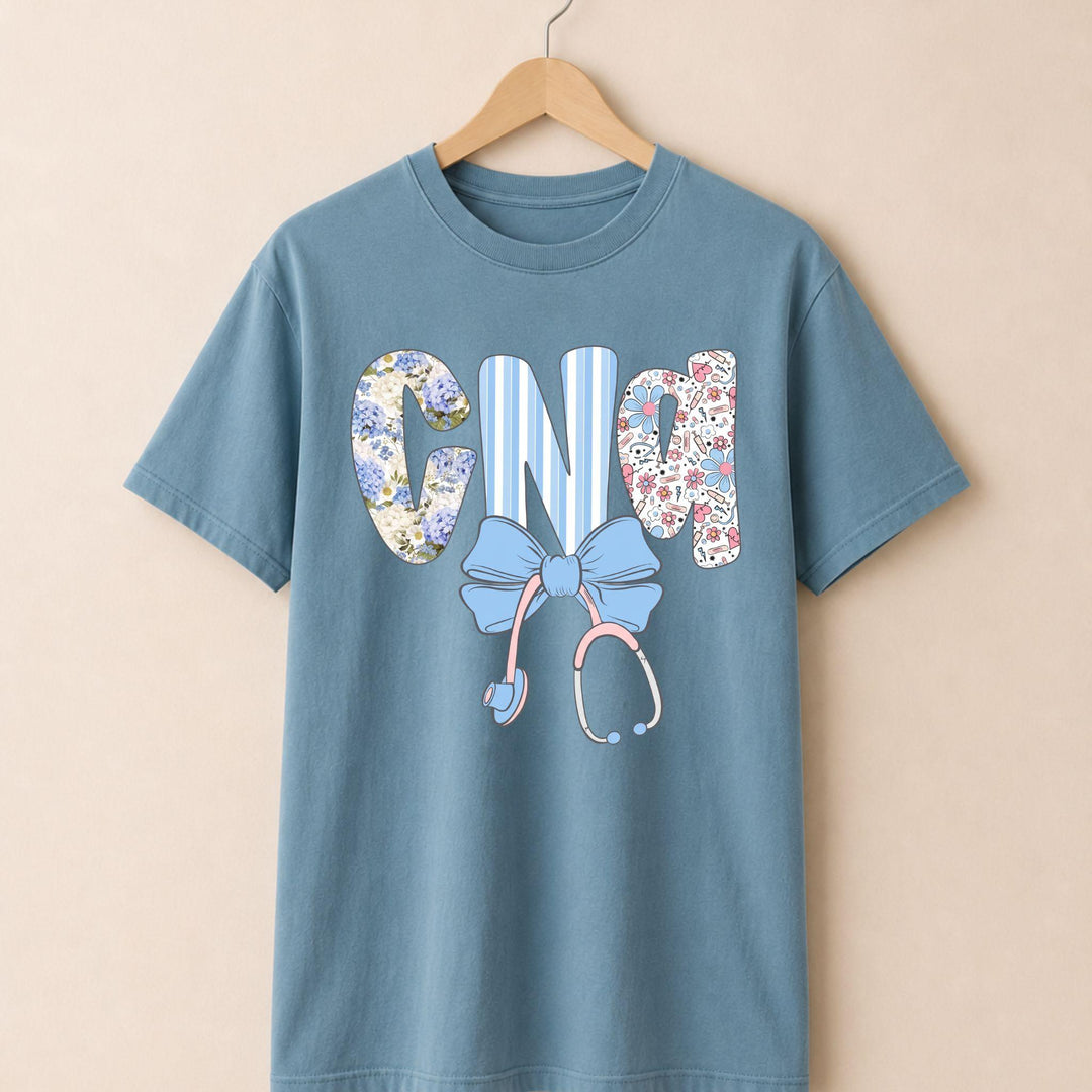 CNA Blue Bow T-shirt
