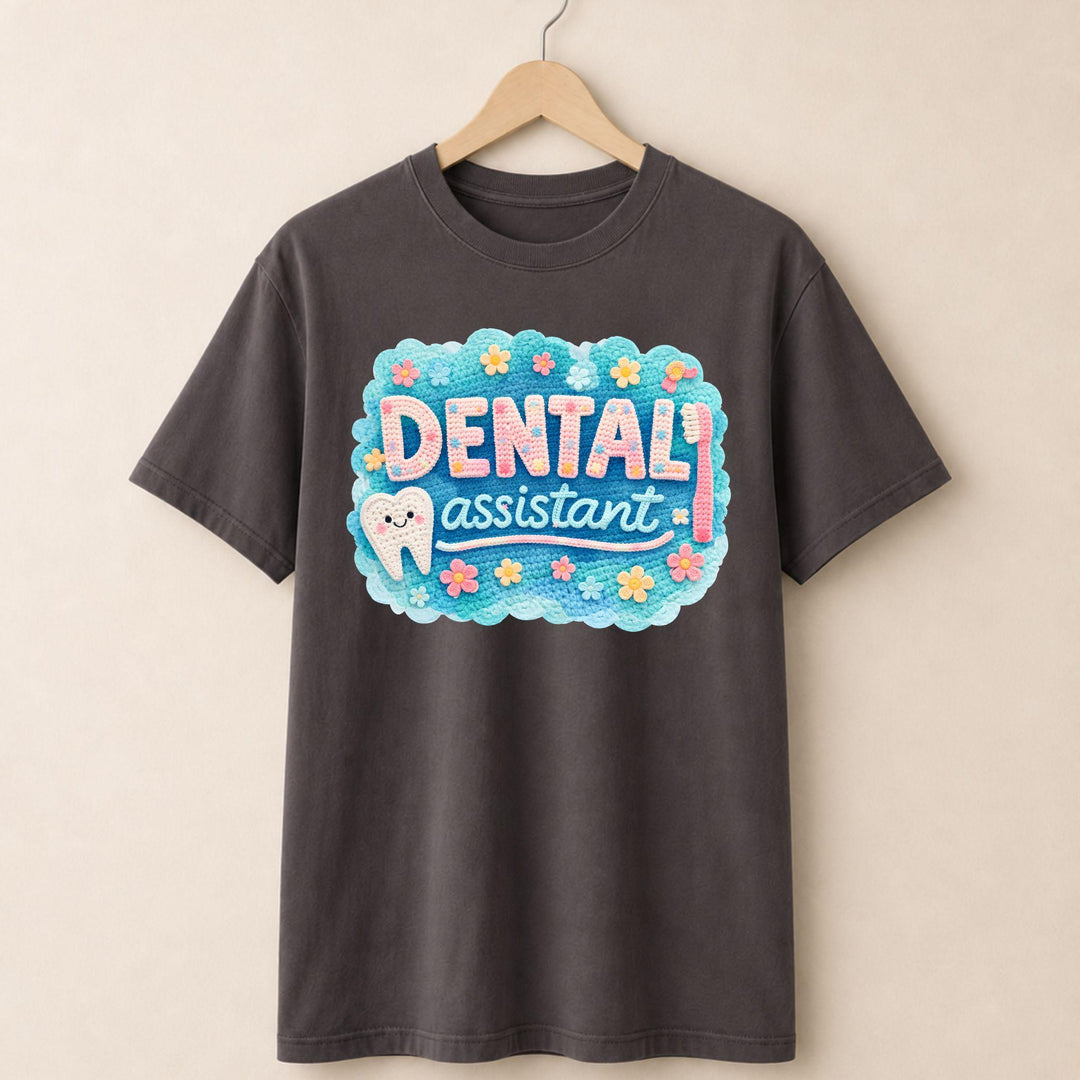 Dental Assistant Patch T-shirt.
