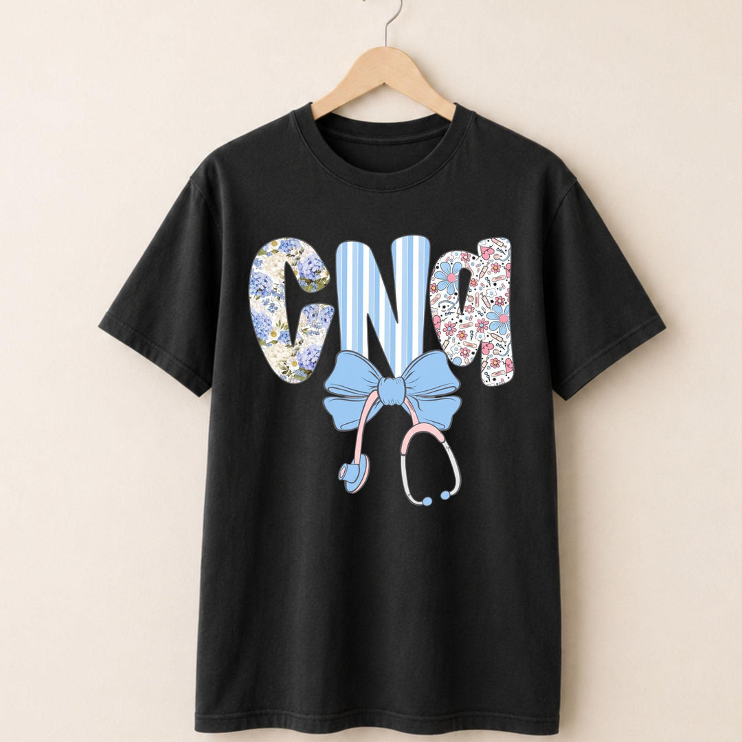 CNA Blue Bow T-shirt