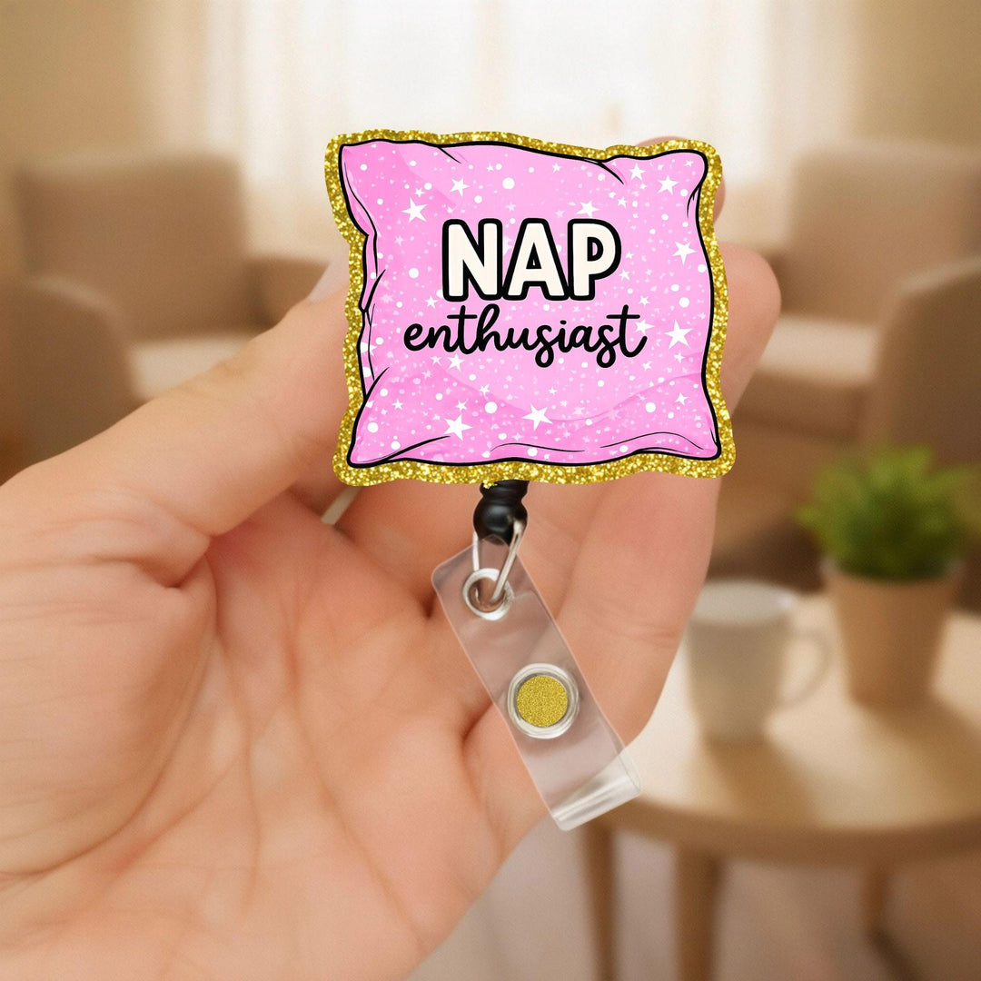 Nap Enthusiast ID Badge Reel