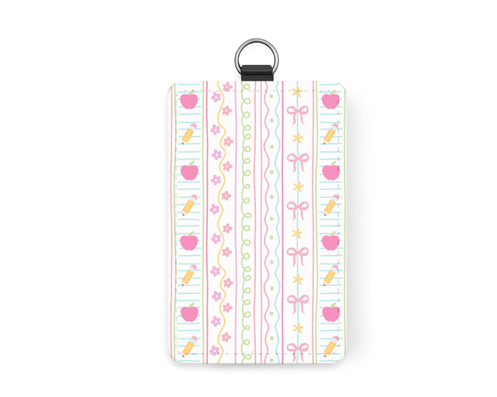 Teacher Pattern ID Badge Holder