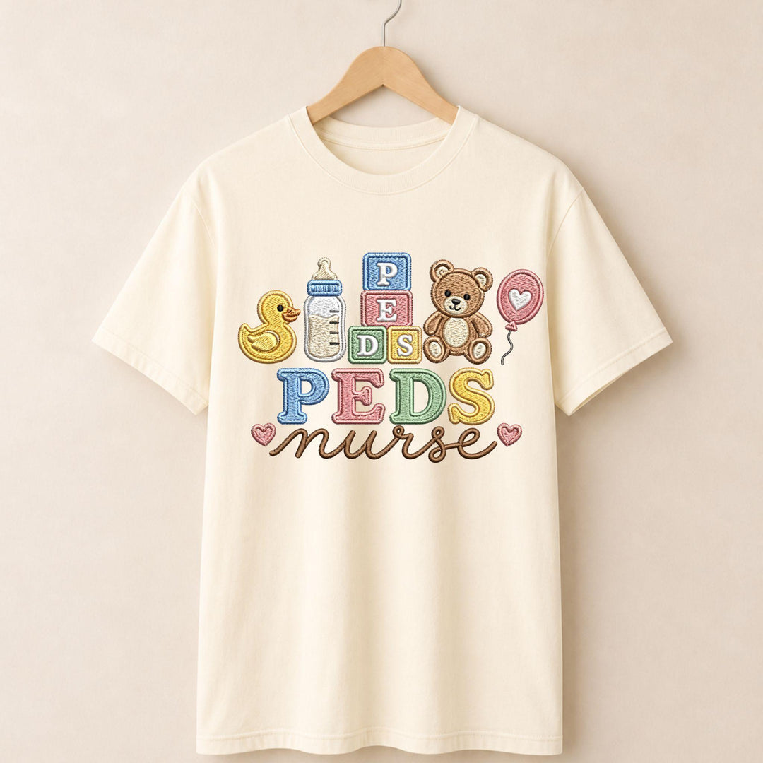 PEDs Faux Yarn Teddy Bear T-shirt