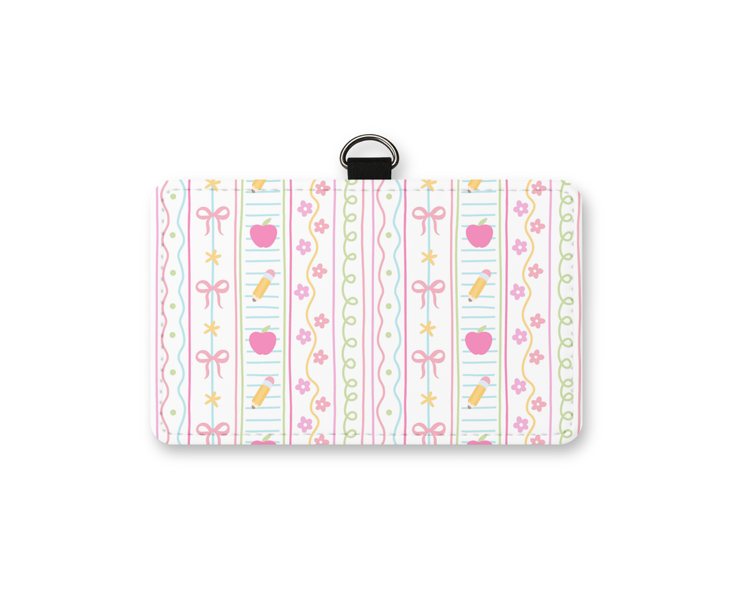 Teacher Pattern ID Badge Holder