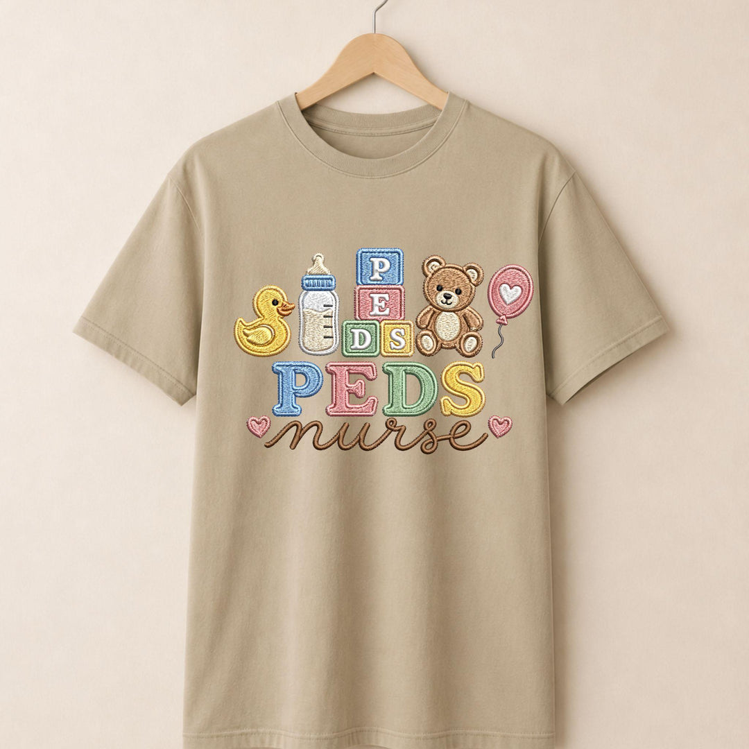 PEDs Faux Yarn Teddy Bear T-shirt