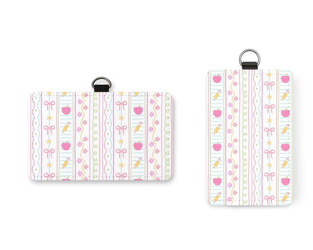 Teacher Pattern ID Badge Holder