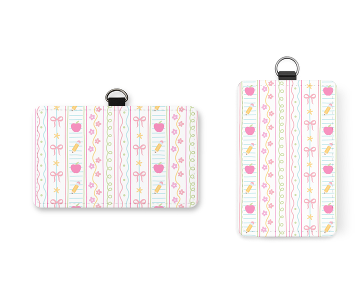 Teacher Pattern ID Badge Holder