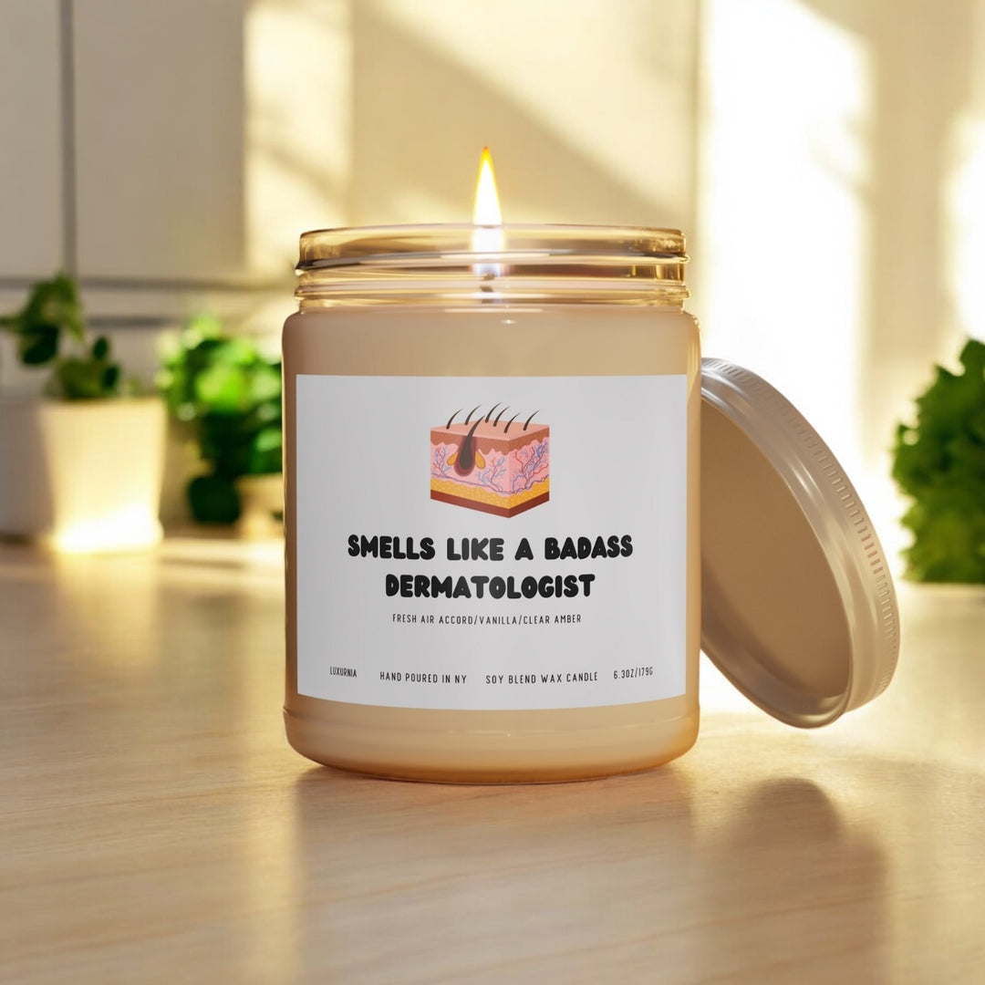 Funny dermatologist candle healthcare gift lifestyle