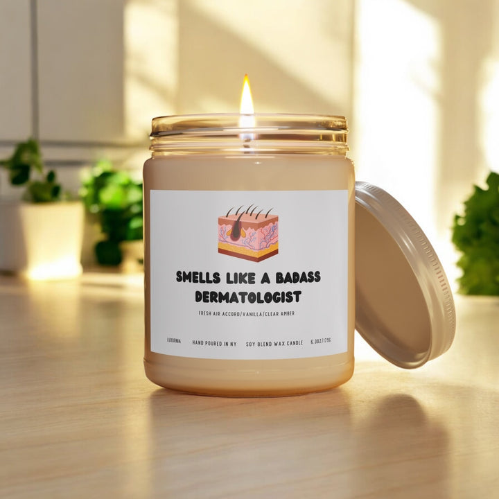 Funny dermatologist candle healthcare gift lifestyle