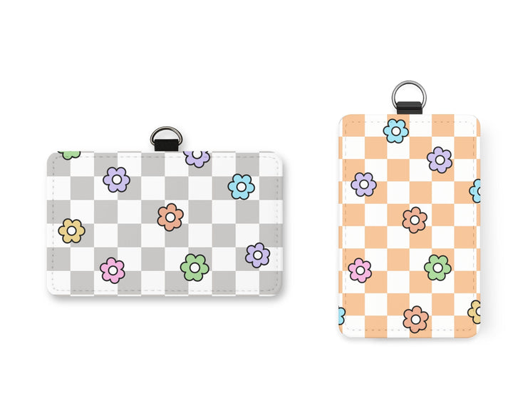 Retro Flower ID Badge Holder