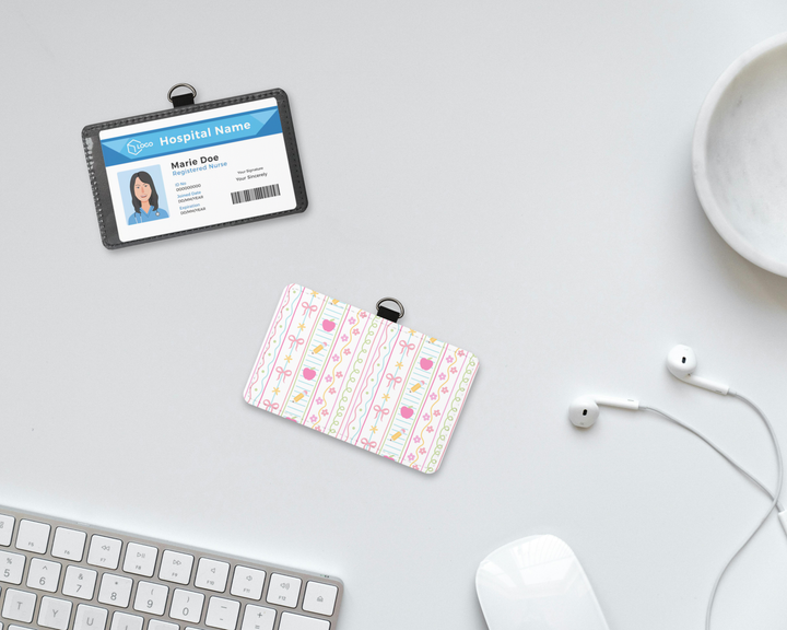 Teacher Pattern ID Badge Holder