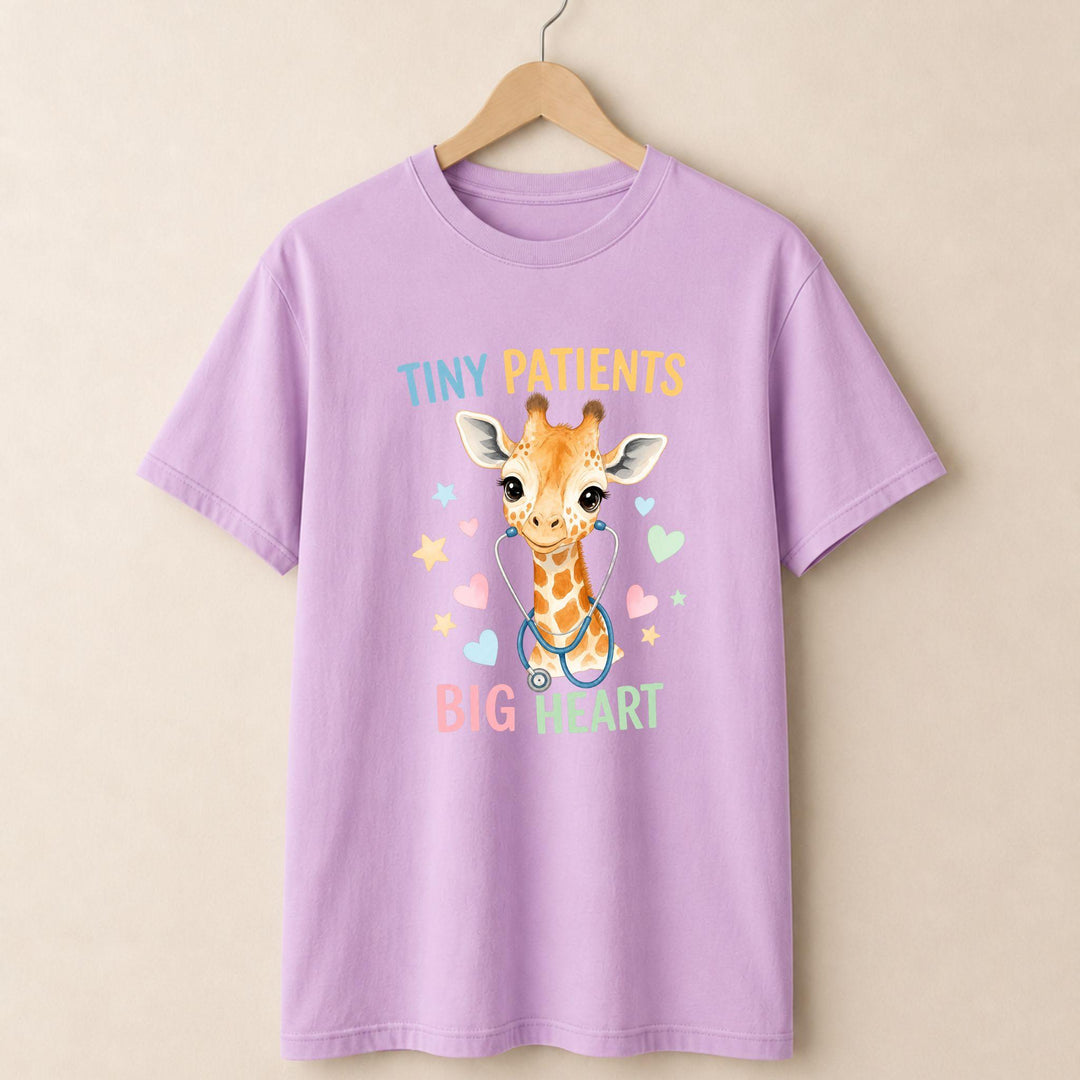 Tiny Patients Big Heart Giraffe T-shirt
