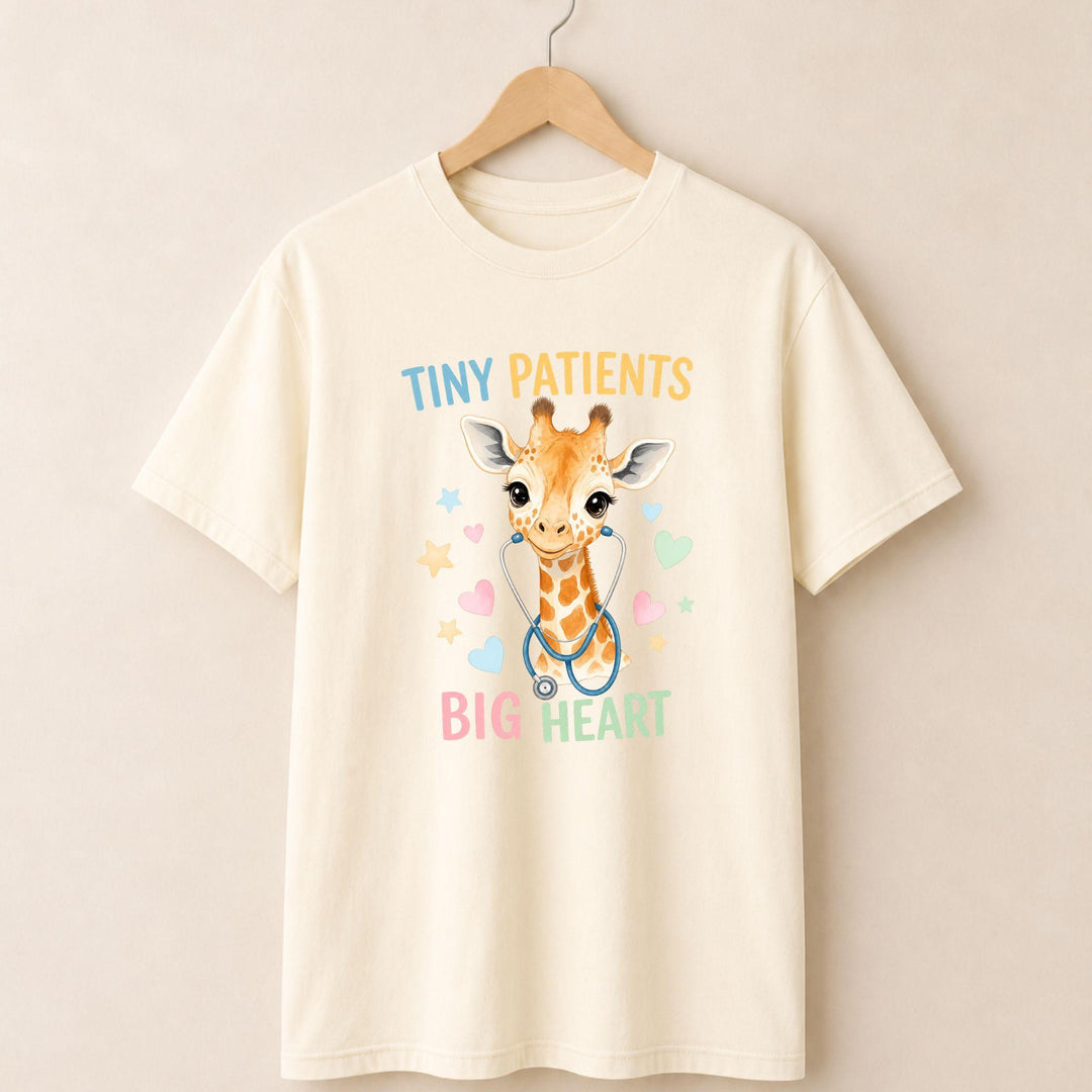 Tiny Patients Big Heart Giraffe T-shirt