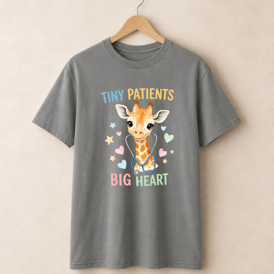 Tiny Patients Big Heart Giraffe T-shirt